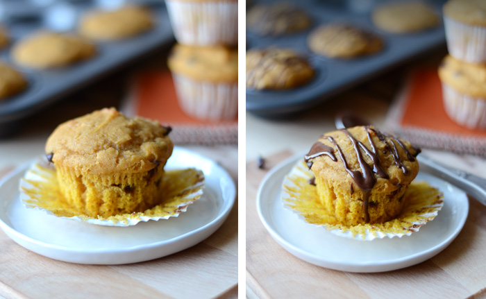 4 Ingredient Pumpkin Muffins (gluten free) from Fit Foodie Finds