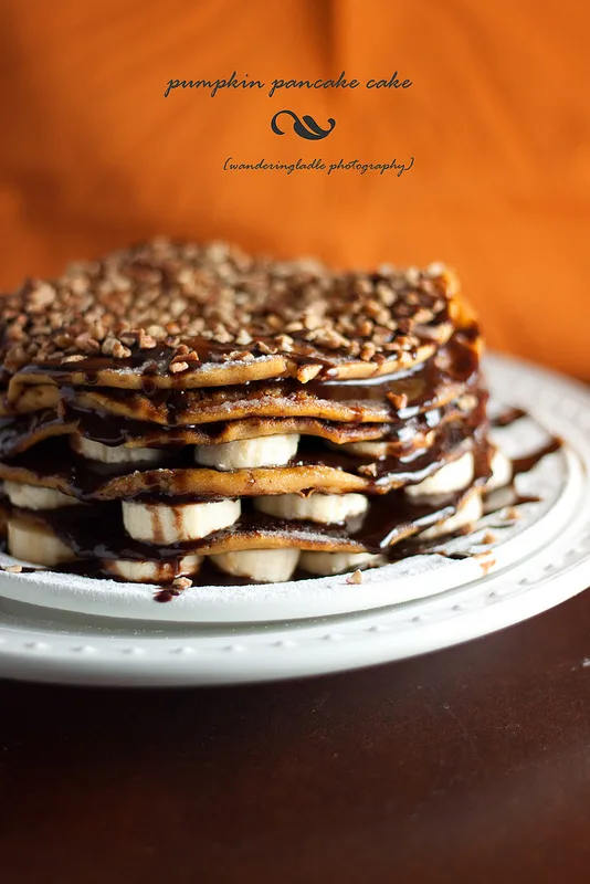 Gluten-Free Pumpkin Pancake Cake from Wandering Ladle