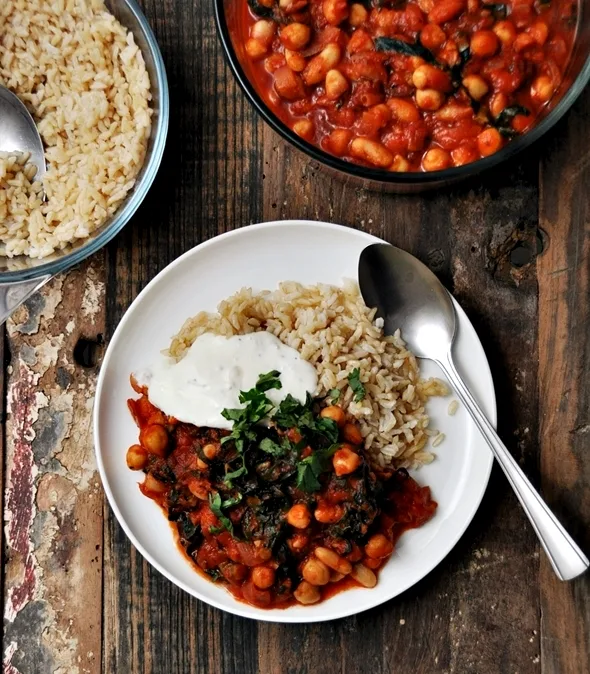 Kale and Bean Chili from Fuss Free Cooking