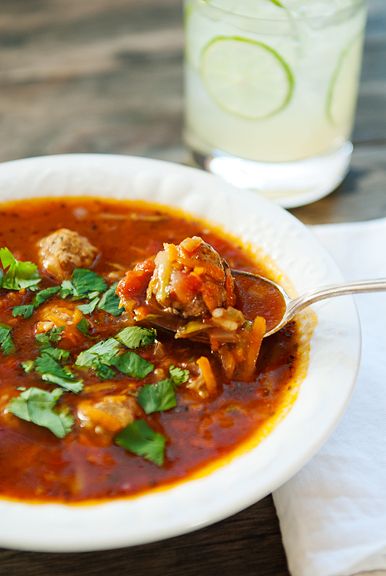 Mexican Meatball Albondigas Soup from Use Real Butter