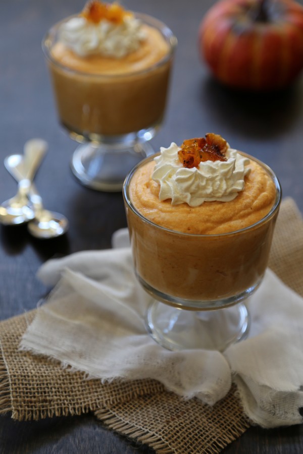 Pumpkin Mousse with Candied Squash from Climbing Grier Mountain