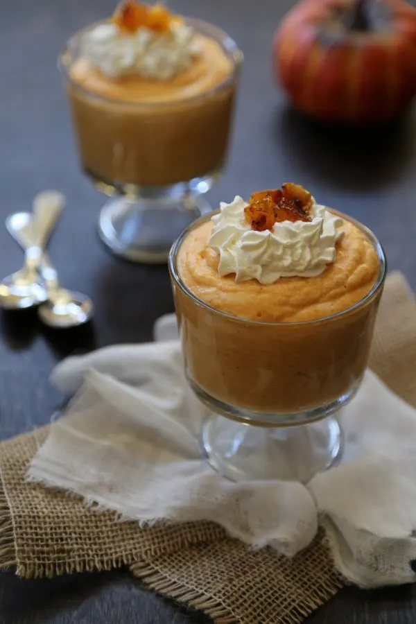 Pumpkin Mousse with Candied Squash from Climbing Grier Mountain