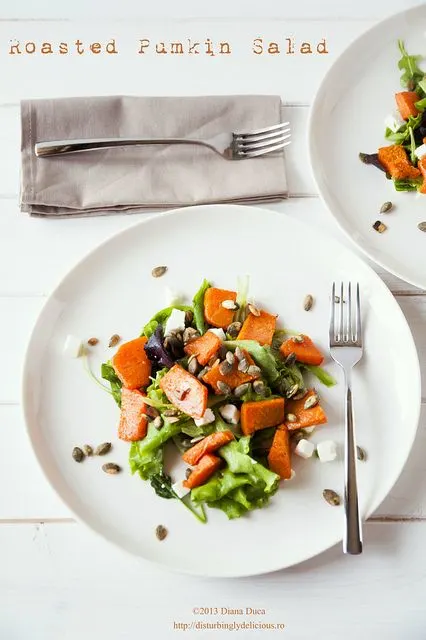 Roasted Pumpkin Salad from Disturbingly Delicious
