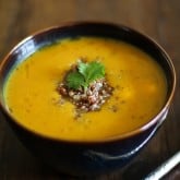 Roasted Sweet Potato Soup with Quinoa - - - > www.theroastedroot.net