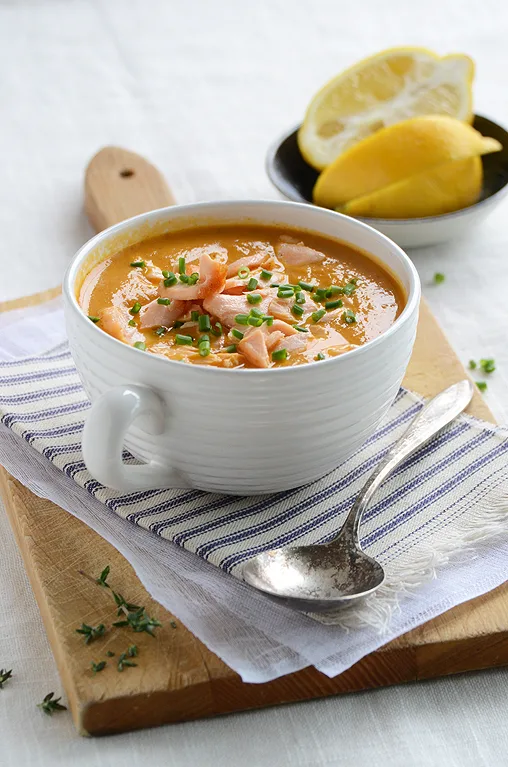 Salmon Bisque from An Edible Mosaic