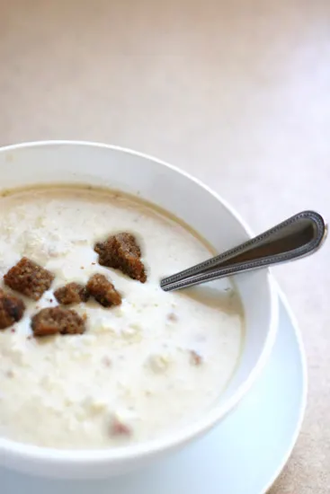 Sausage and Sauerkraut Soup From Perry's Plate