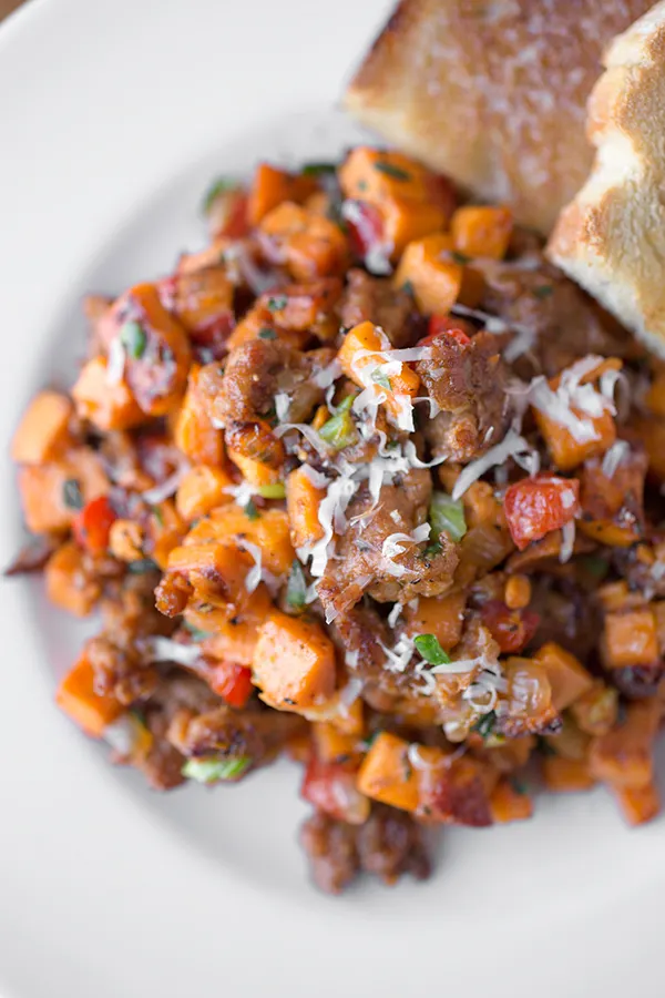 Autumn Sweet Potato Hash from The Cozy Apron