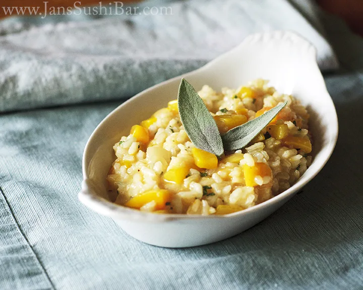 Butternut Squash and Sage Risotto from Jan's Sushi Bar