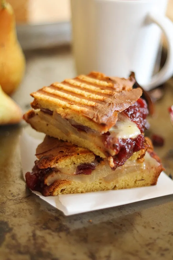 Caramelized Pear and Cranberry Sauce Panini from The Roasted Root + 50 Thanksgiving Leftovers Recipes