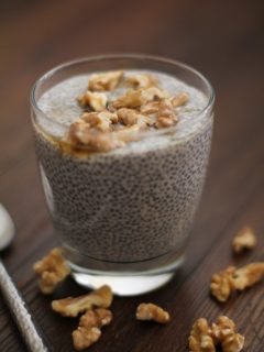 Maple Walnut Chia Seed Pudding | www.theroastedroot.net