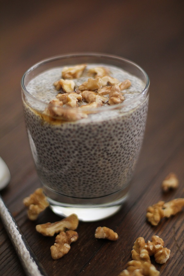 Maple Walnut Chia Seed Pudding | www.theroastedroot.net