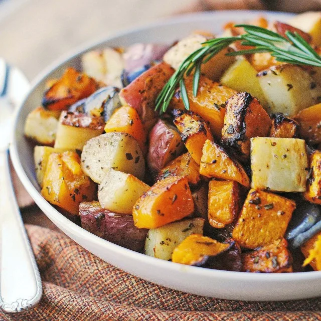 Roasted Butternut Squash, Onions, and Red Potatoes with Fresh Herbs from That's Some Good Cookin Roasted Butternut Squash, Onions, and Red Potatoes with Fresh Herbs from That's Some Good Cookin