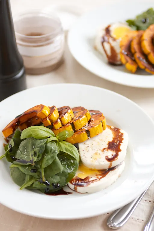 Winter Caprese Salad with Caramelized Delicata Squash from GI 365 Winter Caprese Salad with Caramelized Delicata Squash from GI 365