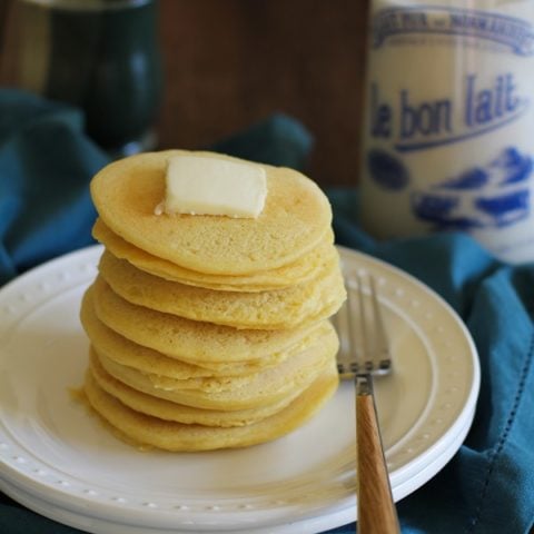 Buttermilk Cornbread Pancakes (gluten free) | www.theroastedroot.net