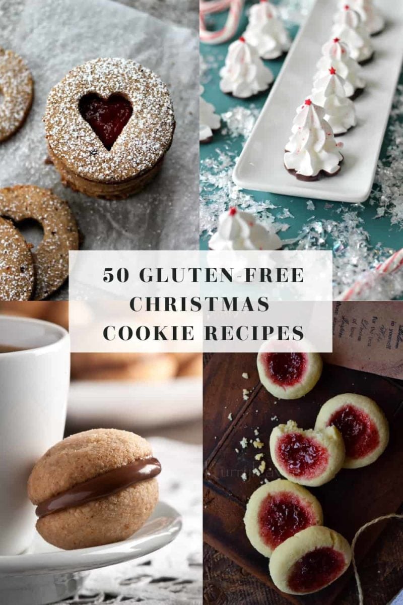 50 Gluten-Free Christmas Cookie Recipes - holiday cookie recipes that are gluten-free! Many dairy-free, paleo, and refined sugar-free options