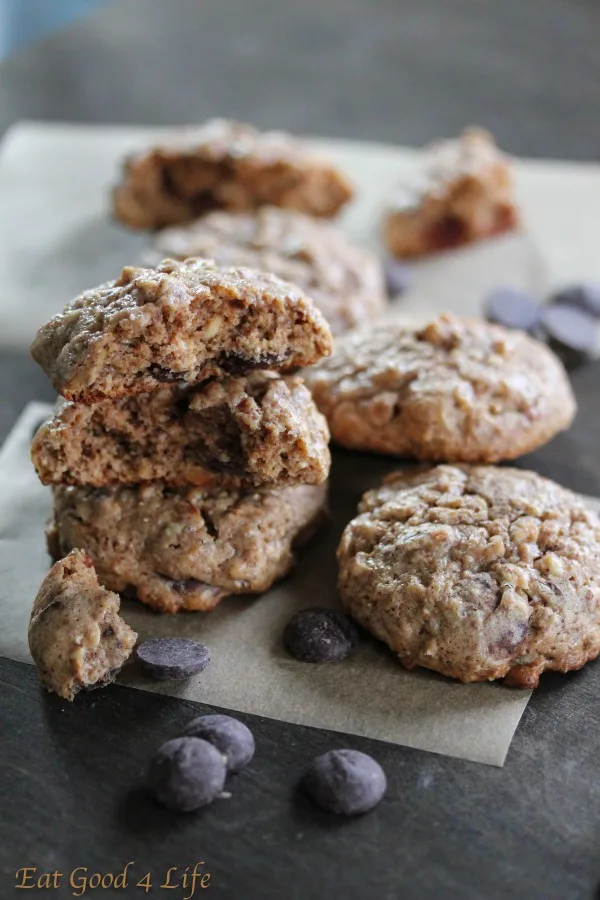 Almond Butter Chocolate Chip Cookies