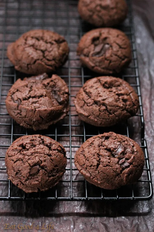 Gluten Free Double Chocolate Chunk Cookies from Eat Good 4 Life + 50 Gluten Free Christmas Cookie Recipes Gluten Free Double Chocolate Chunk Cookies from Eat Good 4 Life + 50 Gluten Free Christmas Cookie Recipes