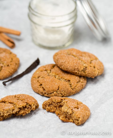 Vanilla Bean Snickerdoodles from Ari’s Menu + 50 Gluten Free Christmas Cookie Recipes | www.theroastedroot.net #glutenfree