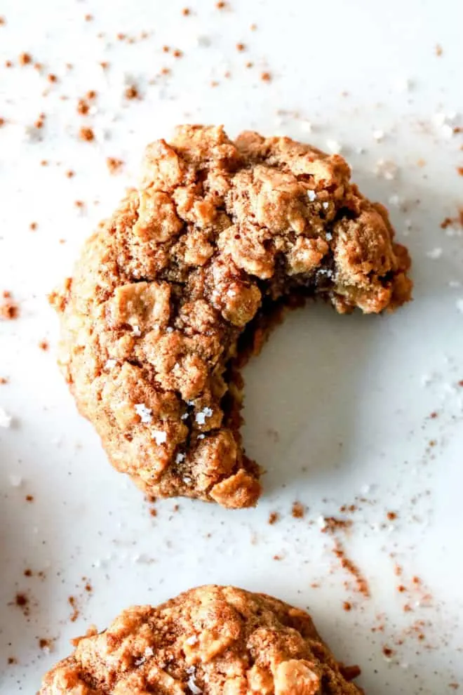 Gluten-Free Gingerbread Oatmeal Cookies from The Toasted Pine Nut + 50 Gluten-Free Christmas Cookie Recipes