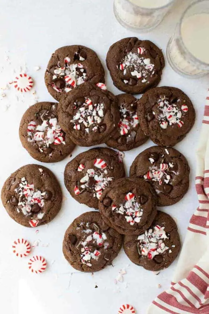 Double Chocolate Mint Cookies + 50 Gluten-Free Christmas Cookie Recipes