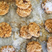 Gluten-Free Sweet Potato Breakfast Cookies made with coconut flour and rolled oats. Naturally sweetened and healthy for breakfast or snack!