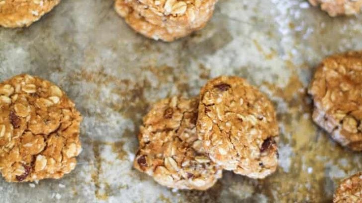 Gluten-Free Sweet Potato Breakfast Cookies made with coconut flour and rolled oats. Naturally sweetened and healthy for breakfast or snack!