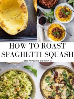 How to Roast Spaghetti Squash - an easy tutorial with a video on how to cook spaghetti squash, plus what to do with it.