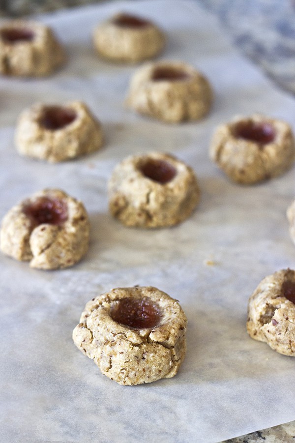 Easy Maple Jam Thumbprint Cookies (Gluten-Free) + 50 Gluten-Free Christmas Cookie Recipes