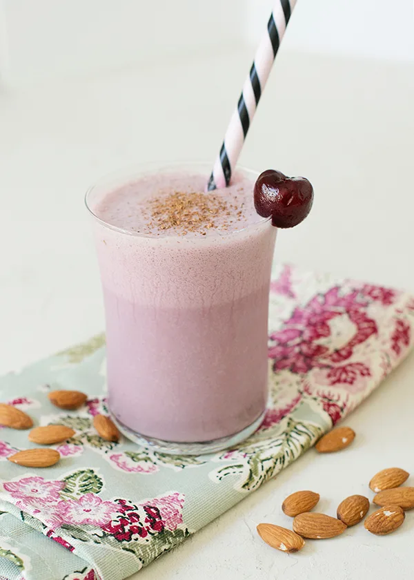 Cherry Almond Smoothie from Baked Bree Cherry Almond Smoothie from Baked Bree