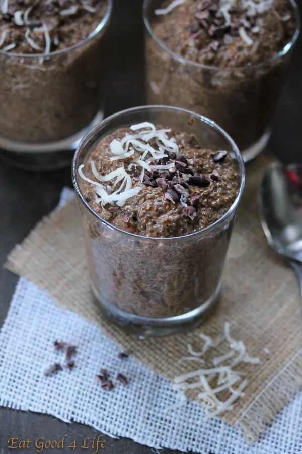 Coffee and Chocolate Chia Seed Pudding from Eat Good for Life