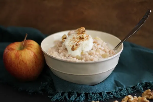 Apple Cinnamon Brown Rice Farina | www.theroastedroot.net