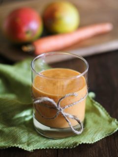 Carrot Mango Coconut Smoothie