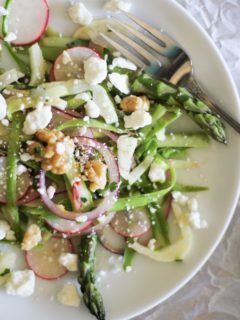 Spring Salad with Shaved Asparagus and Lemon-Parsley Dressing