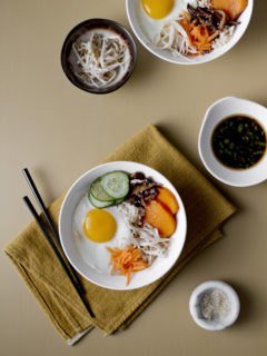 Bibimbap with Sweet Potatoes