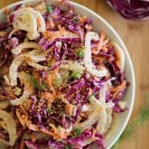 Fennel and Cabbage Slaw (mayo-free)