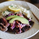 Blackened Tilapia with Fennel and Cabbage Slaw