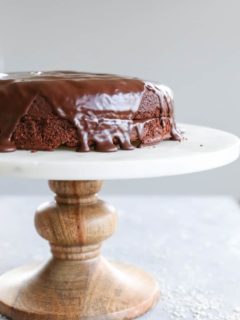 Gluten-Free Chocolate Cake made with almond flour - dairy-free, refined sugar-free, and paleo