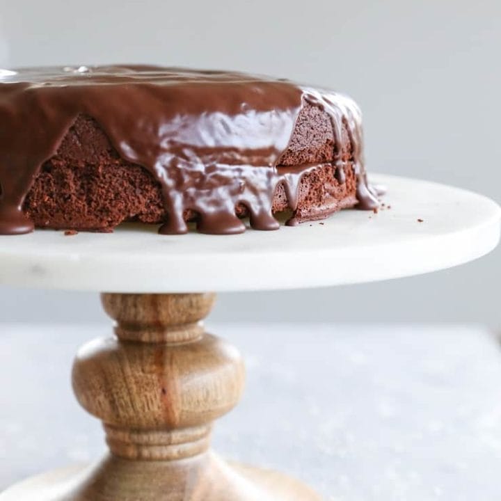 Gluten-Free Chocolate Cake made with almond flour - dairy-free, refined sugar-free, and paleo
