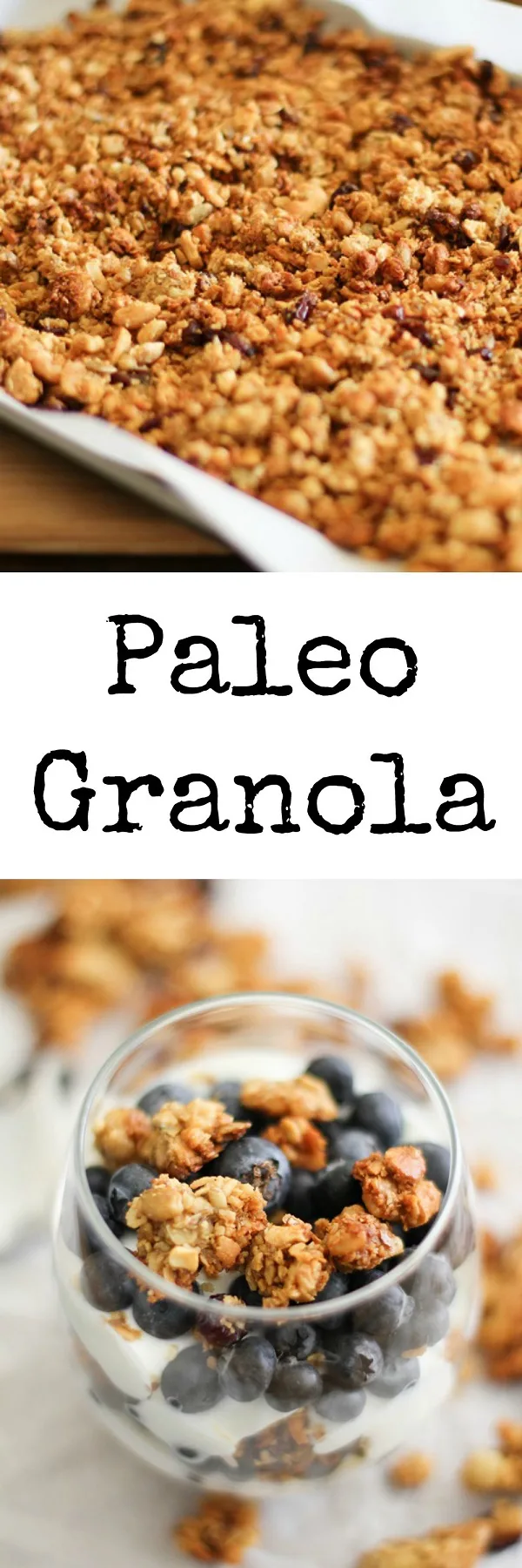 Paleo Granola - grain-free, made with nuts and seeds. Naturally sweetened and protein-packed #healthy #recipe #breakfast #paleo