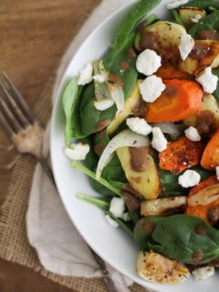 Roasted Root Salad with Balsamic-Date Vinaigrette