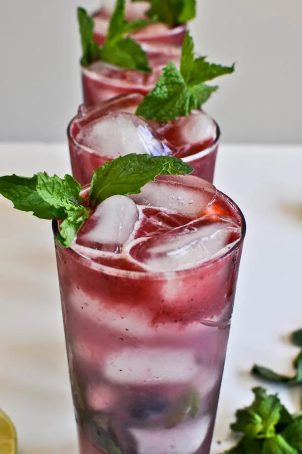 Triple Berry Mojitos