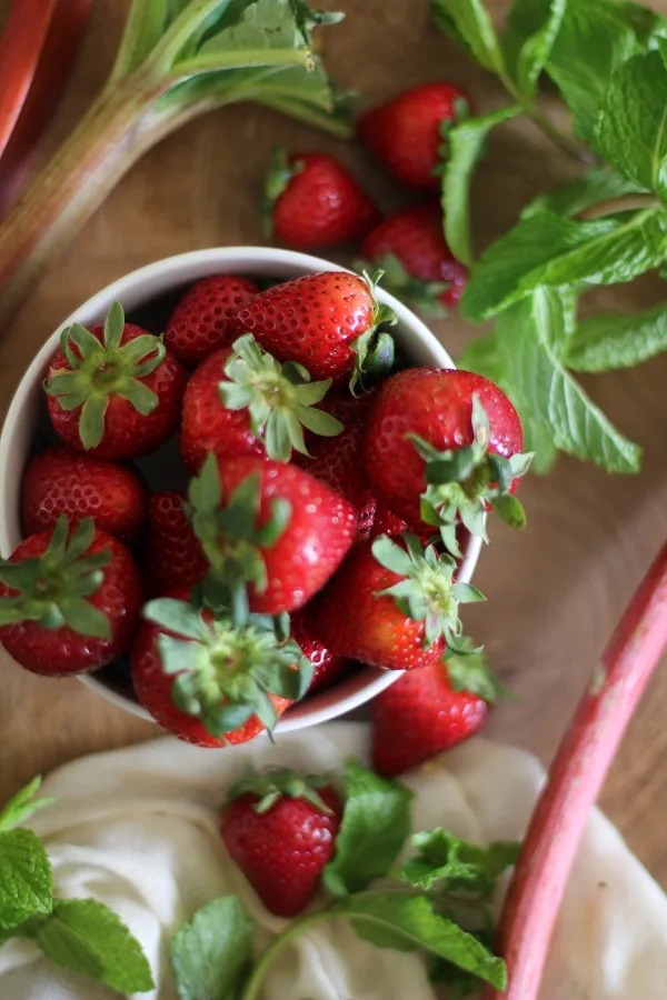 Strawberry Rhubarb Mint Simple Syrup