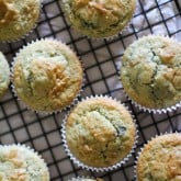 Gluten Free Blueberry Rhubarb Muffins