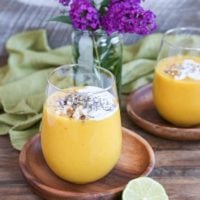 Golden Beet, Mango, and Turmeric Smoothie - a healing superfood smoothie recipe!