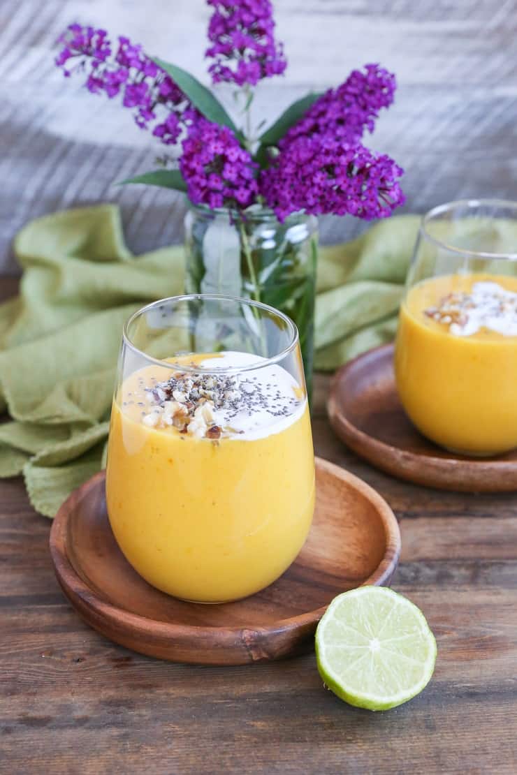 Golden Beet, Mango, and Turmeric Smoothie - a healing superfood smoothie recipe!