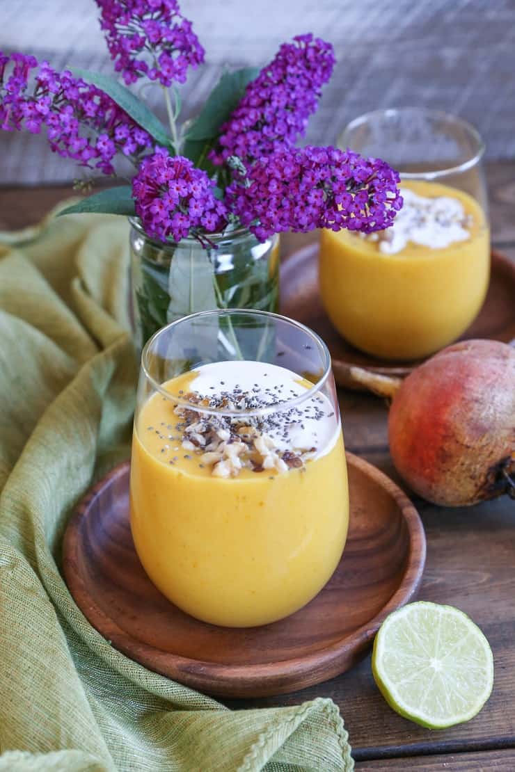 Golden Beet, Mango, and Turmeric Smoothie - a healing superfood smoothie recipe!