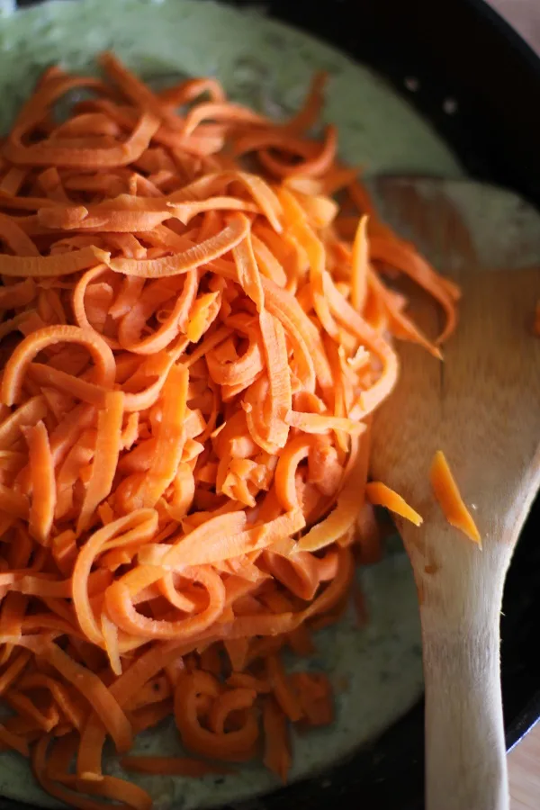 Green Curry Sweet Potato Noodle Bowls