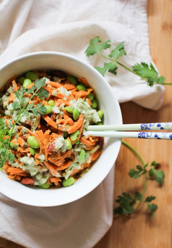 Green Curry Sweet Potato Noodle Bowls