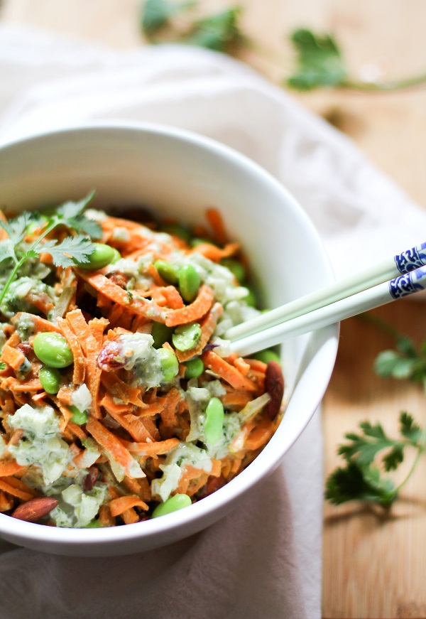Green Curry Sweet Potato Noodle Bowls