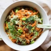 Green Curry Sweet Potato Noodle Bowls